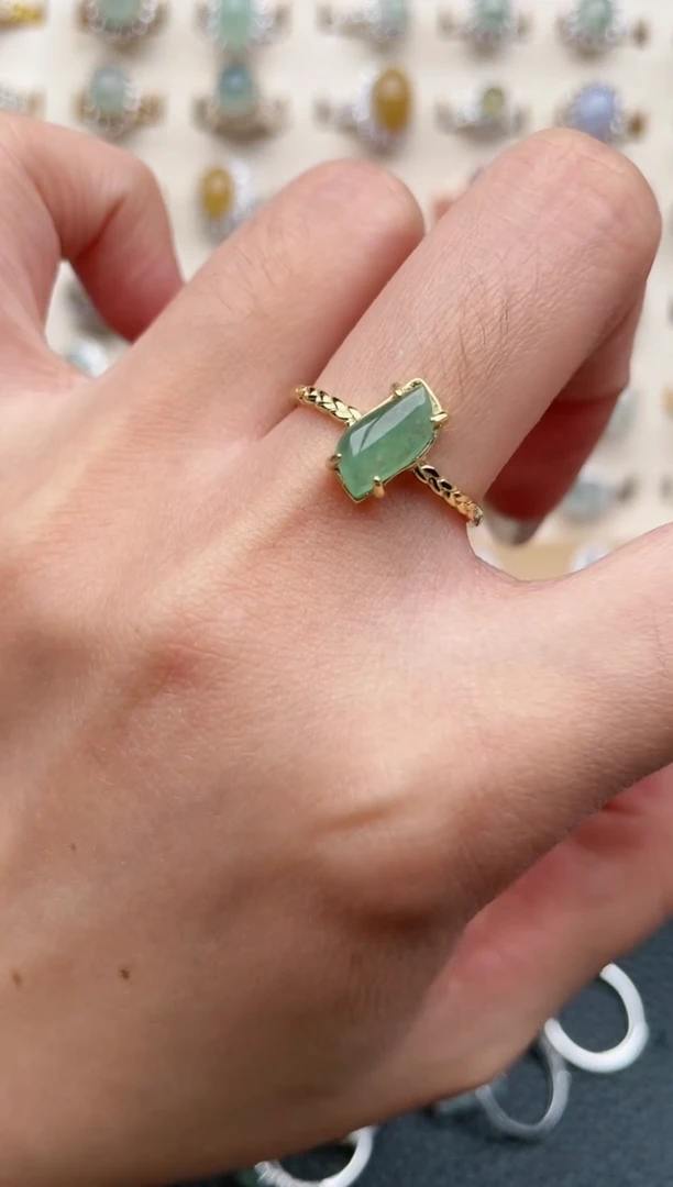 【闪购商品】翡翠戒指银S925镶嵌1111