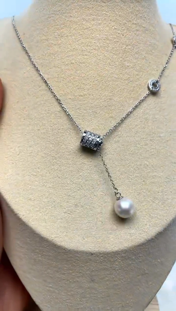 颈饰银S925镶嵌海水珍珠8.5-9