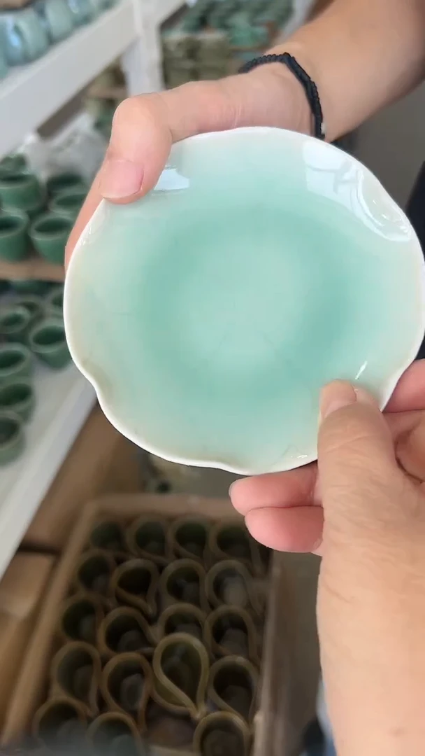 龙泉云间青瓷小米茶器
