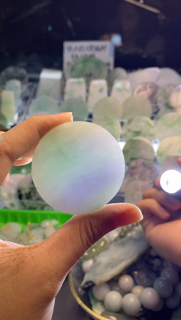 未镶嵌定制翡翠翡翠A货11平安扣