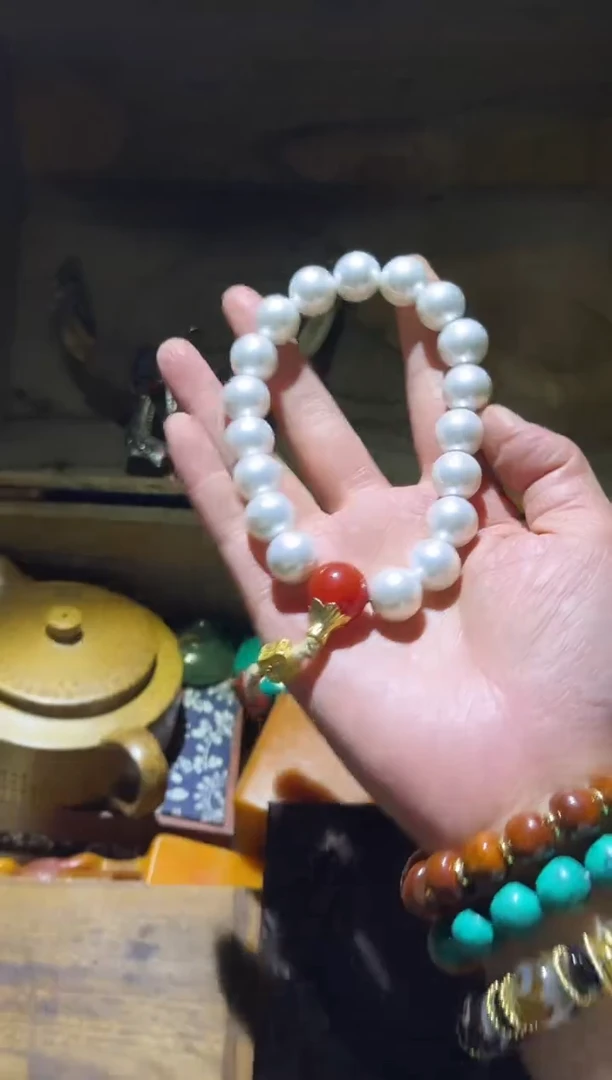 【闪购商品】淡水珍珠手绳银S925镶嵌32财财财财财财财财财