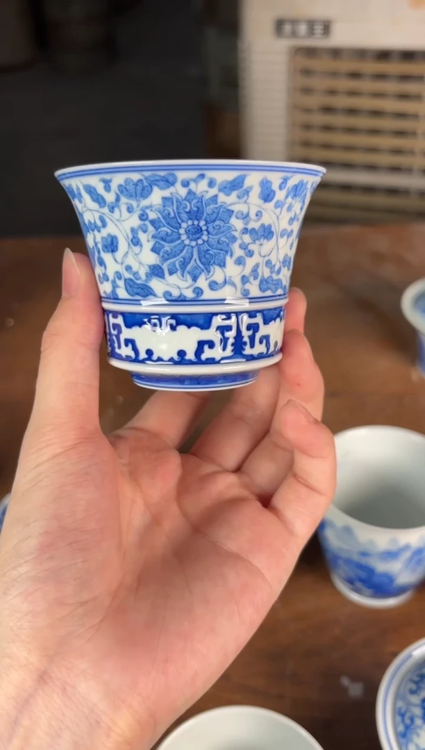 杯看山柴窑青花看山柴窑青花