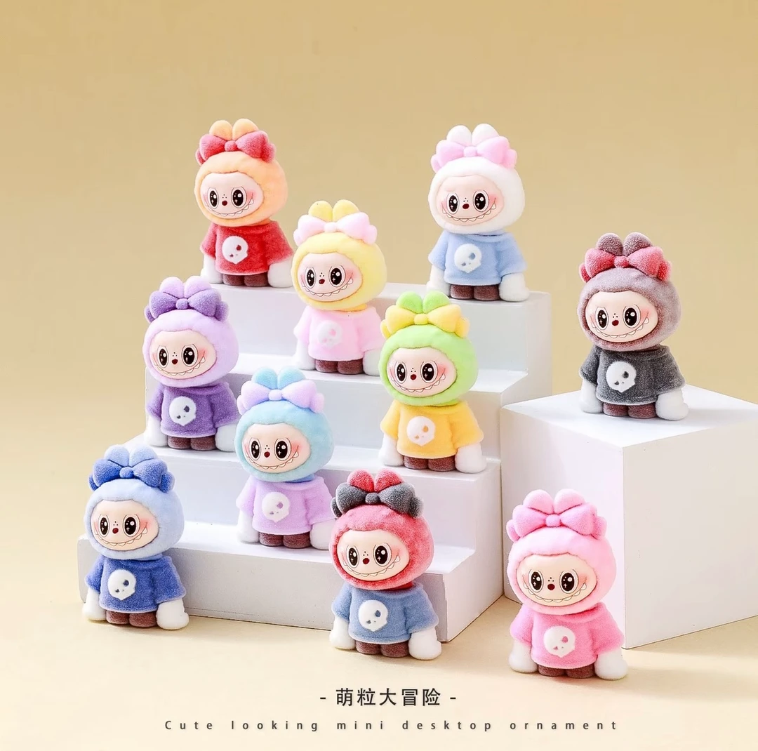 【直播拆】新款植绒变装拉布bu创意潮玩DIY摆件