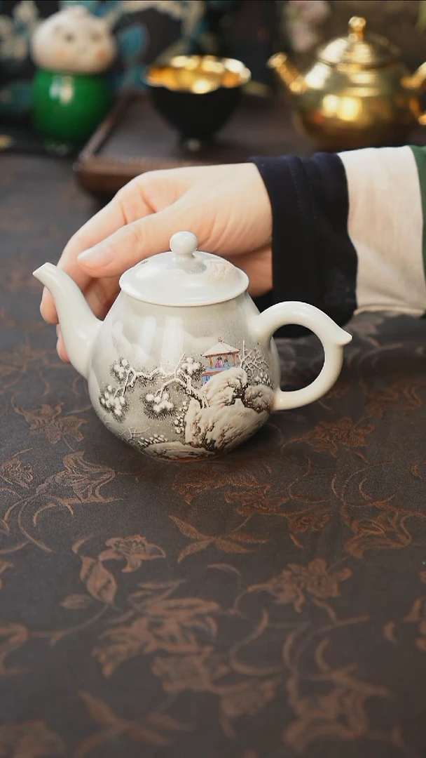 杯景德镇陶瓷杯碗柴烧多人