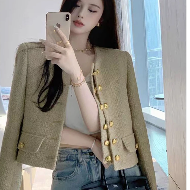 短款女短外套春季女款小香风上衣上衣气质百搭开衫小香风