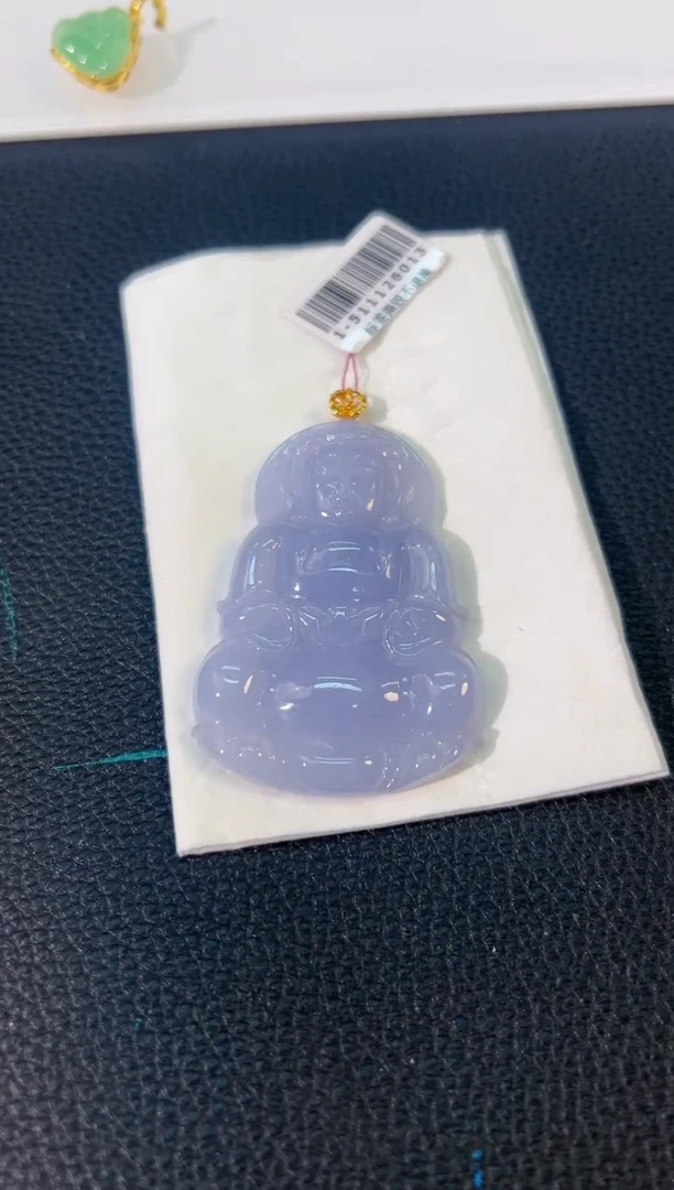 颈饰18K金镶嵌翡翠 缅料A货/支持复检/一件