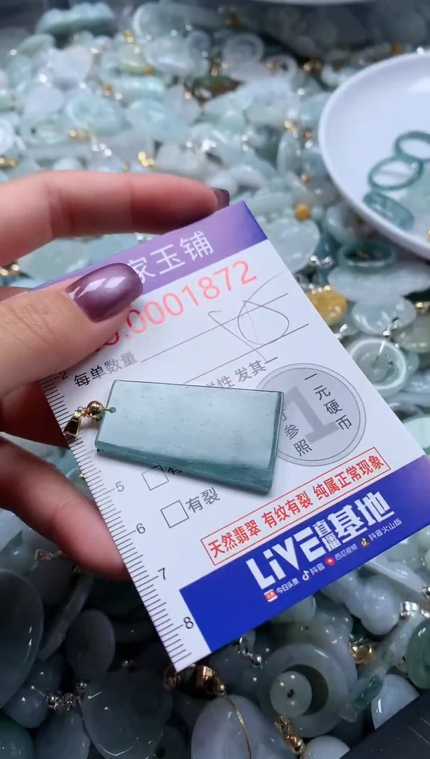 翡翠未镶嵌吊坠(不含链)1872