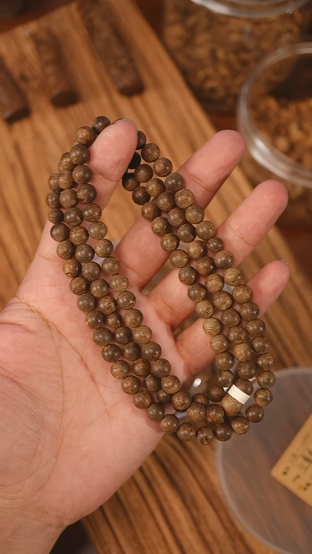 沉香手串文莱黑棋软丝0.77-24克ca1030