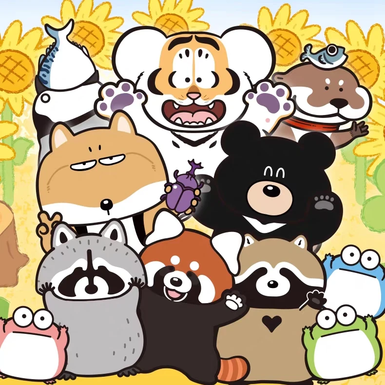 【开盒不退不H】我不是胖虎小虎和小伙伴系列盲盒桌面手办礼物摆件