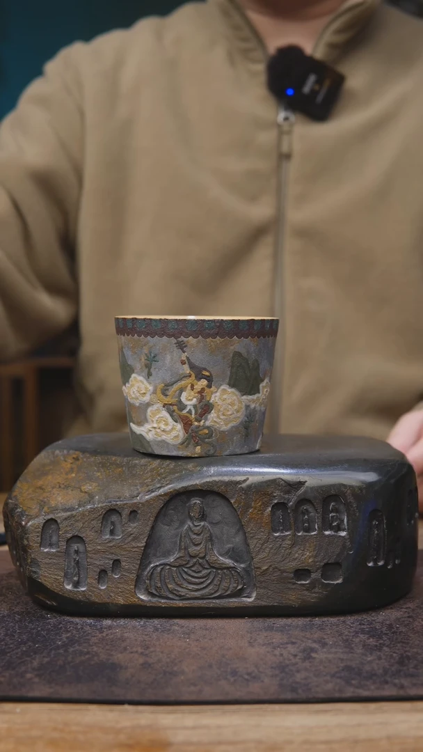 【闪购商品】设计师手绘岩矿杯064