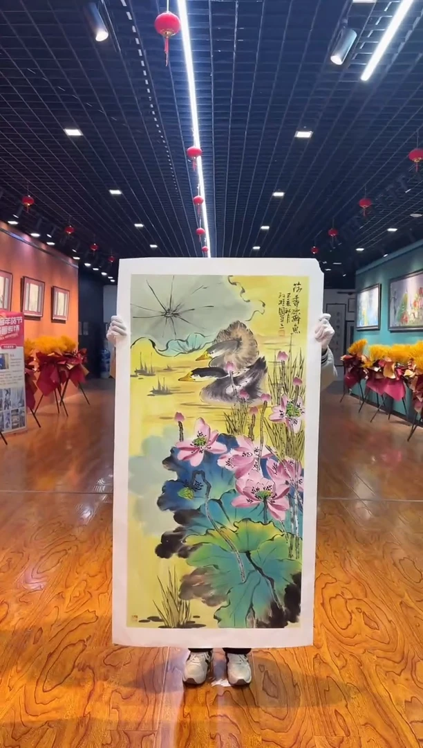 【闪购商品】国画孙桂国老师字画，带亲笔合影证书19-74