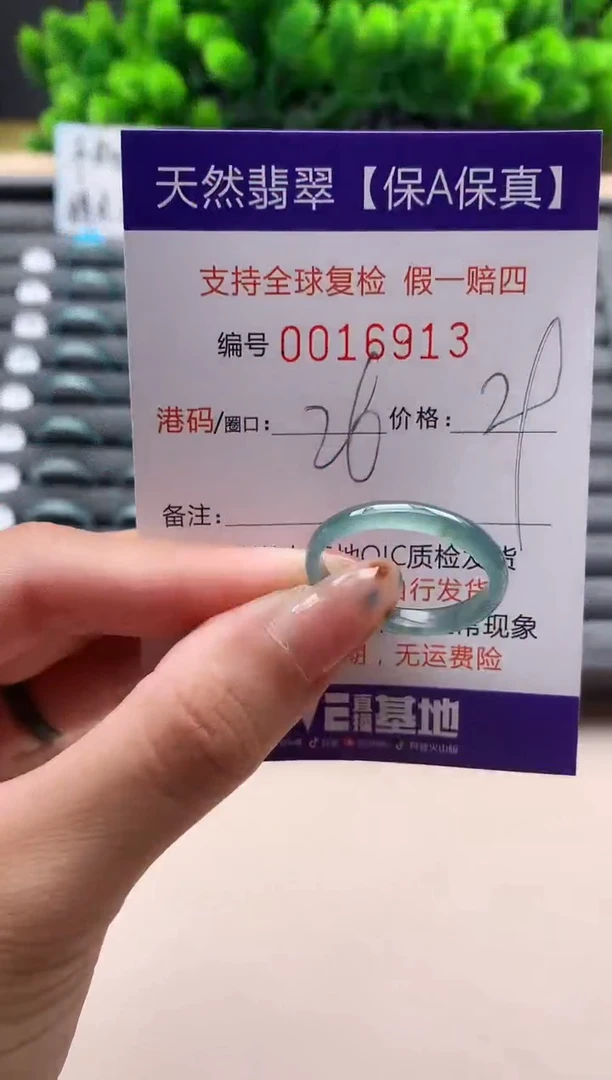 未镶嵌戒指翡翠天然  16913