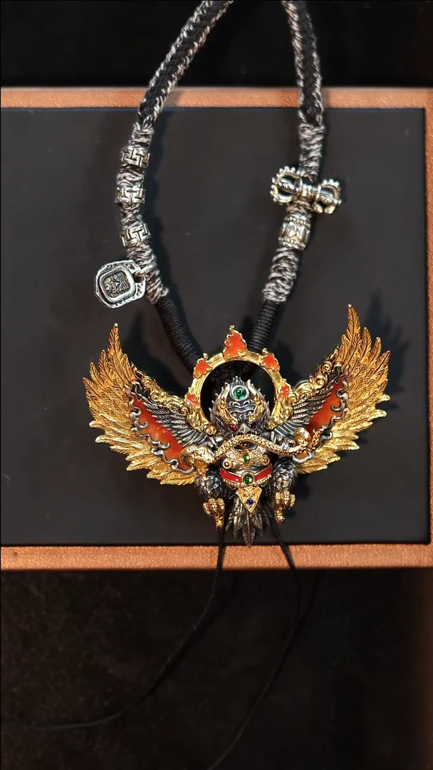 无吊坠925银已*银镀金  金翅大鹏鸟