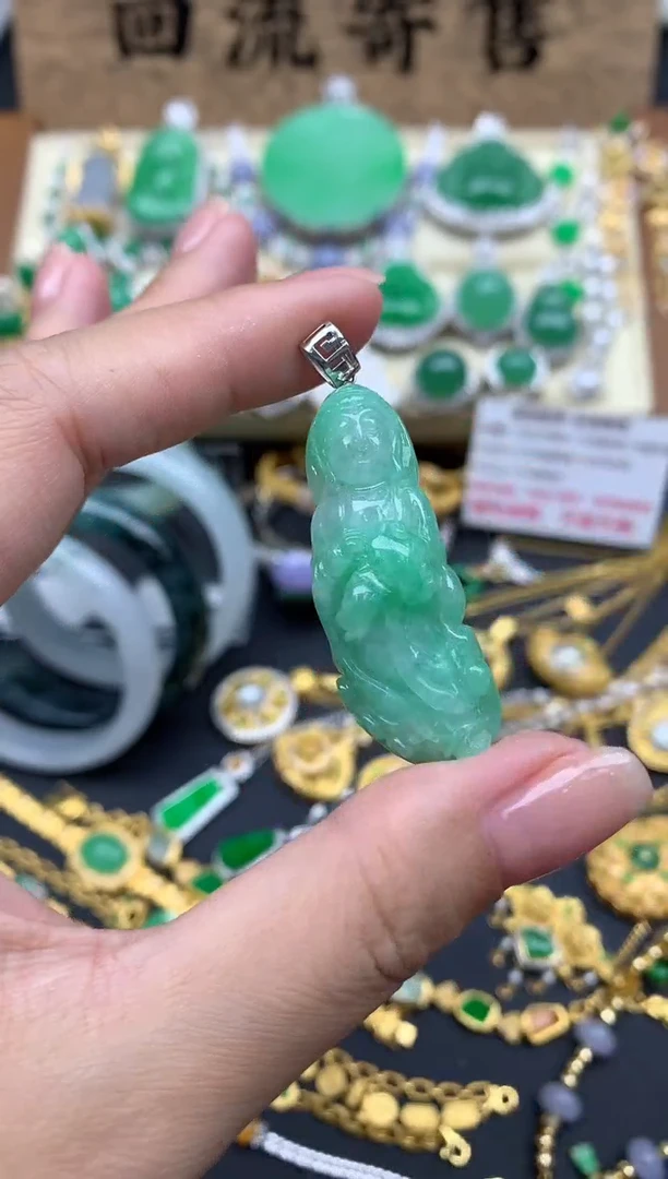 【闪购商品】翡翠颈饰18K金镶嵌170-中国好珍宝