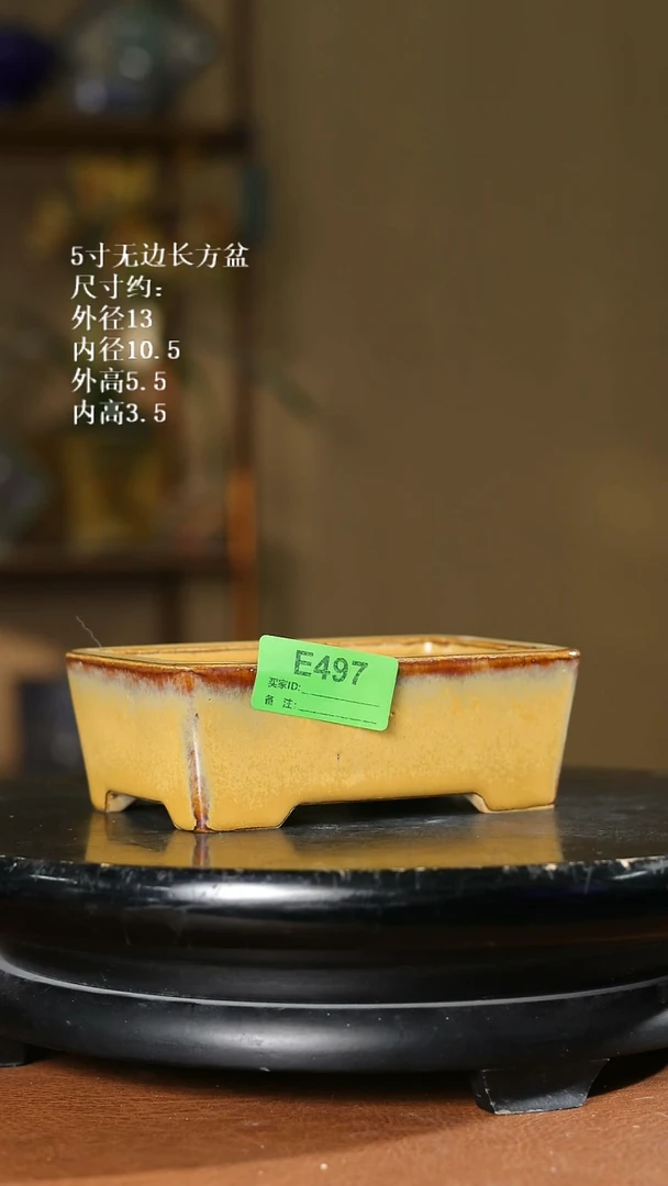 5寸无边长方盆497