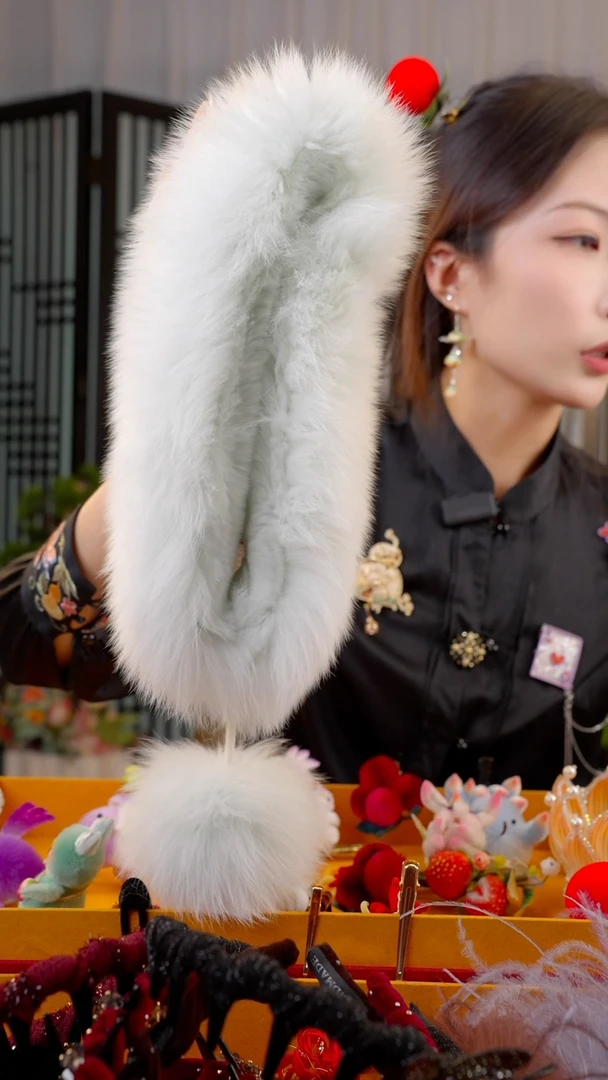 刺绣0***柒非遗苏绣绒花手工饰品