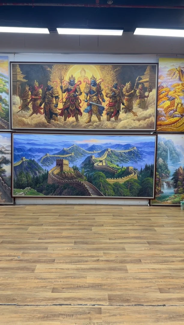 长城办公室客厅茶室玄关走廊家居挂画客厅挂画油画版画