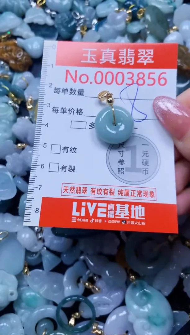 翡翠未镶嵌吊坠(不含链)3856