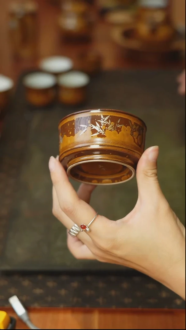 尼克美学萃云山房木首釉