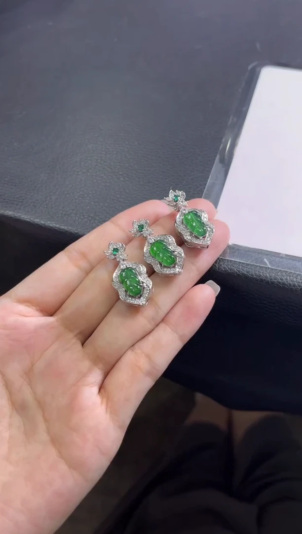 颈饰未镶嵌翡翠W158/多样性发一件/配绳子