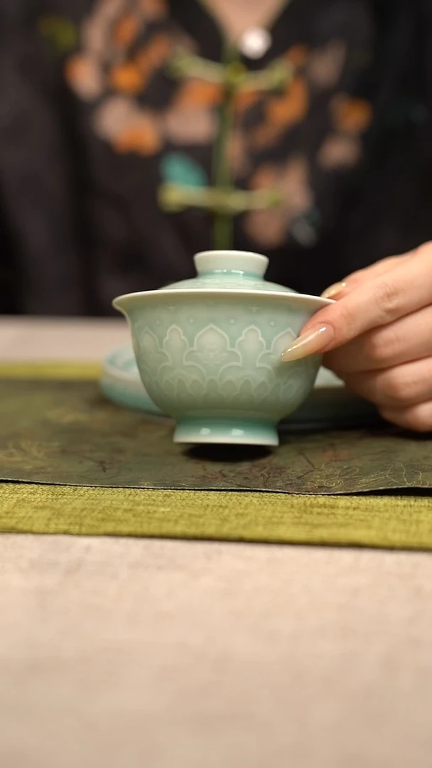 摆件韩****箫宝相系列 二才盖碗