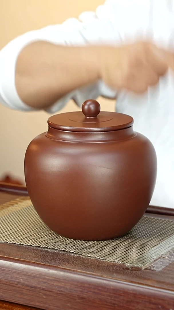 宜兴原矿紫砂茶叶罐