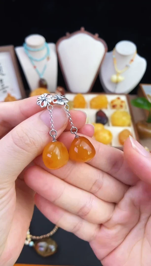 琥珀未镶嵌珠宝奇石柒月