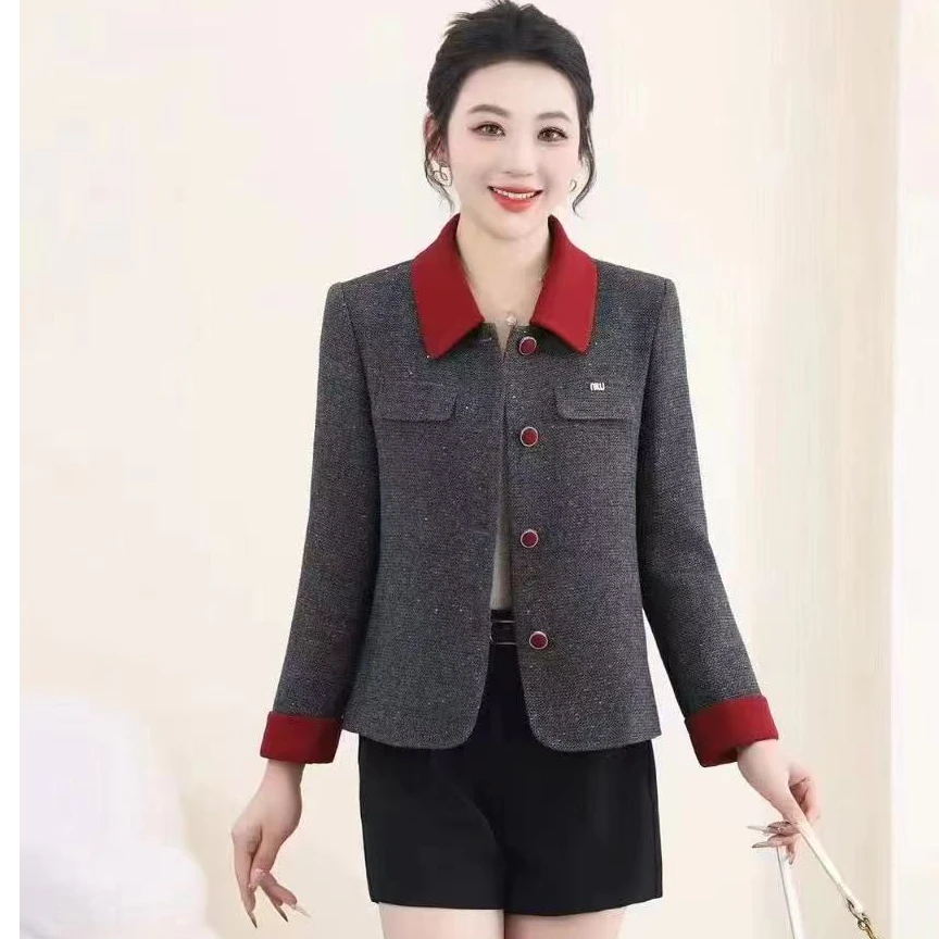 【撤柜断码甩】C2093新款气质百搭小香风外套女