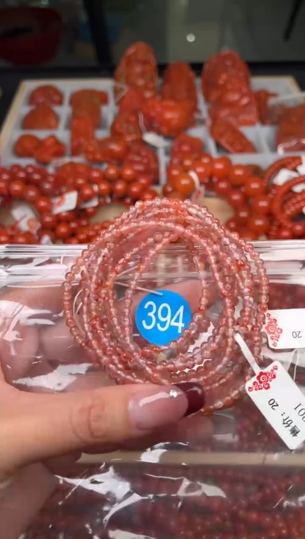 【闪购商品】南红玛瑙珠宝奇石未镶嵌394-3+随机多样性/一条