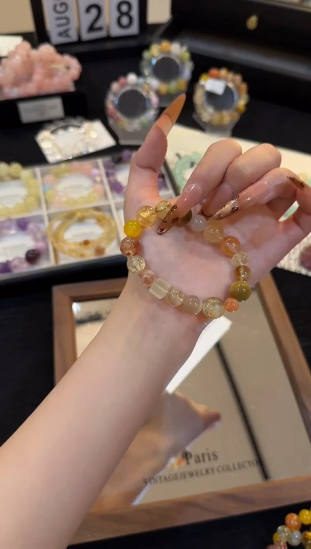 合金手链水晶小富婆手链x3235