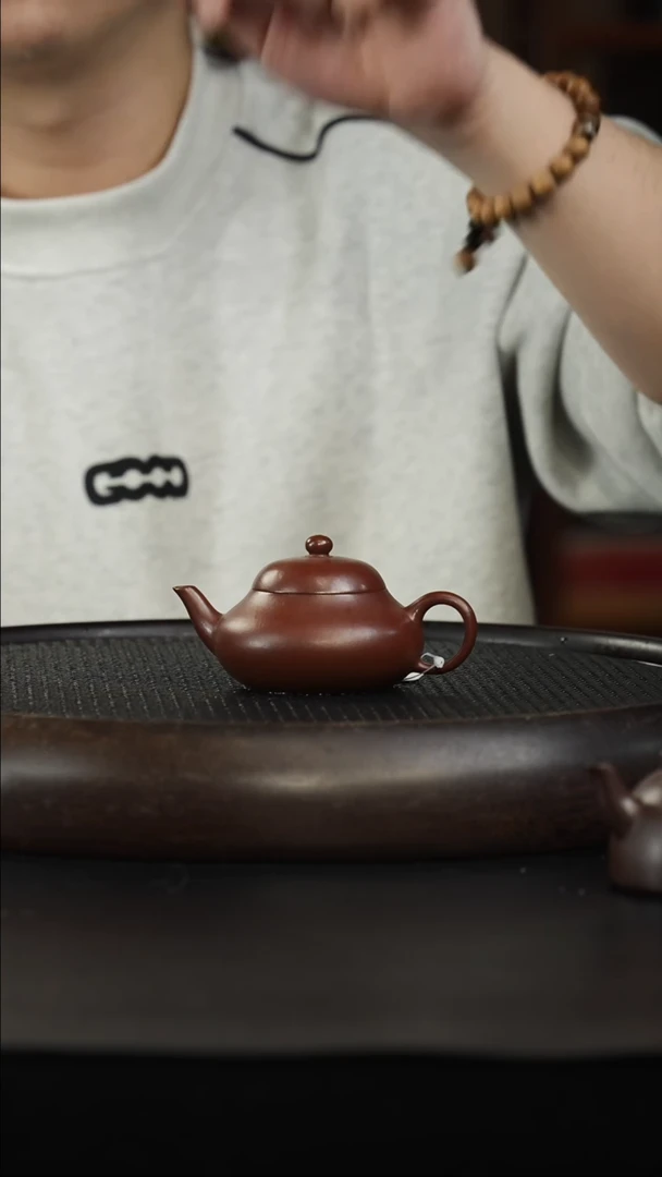 茶壶紫砂16 紫朱泥 梨