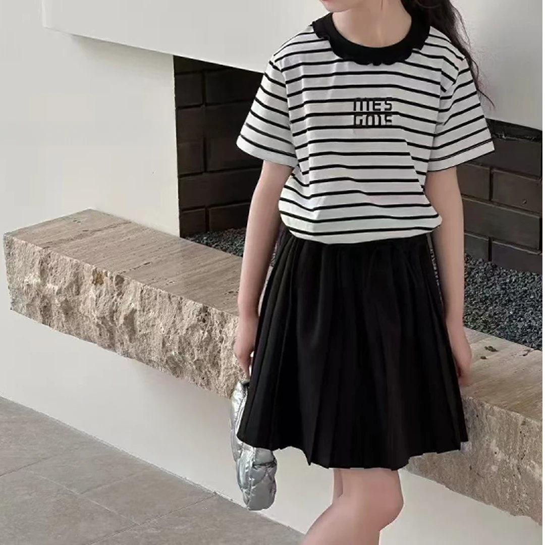 《昊妈家》女童夏季印花韩版短袖2878