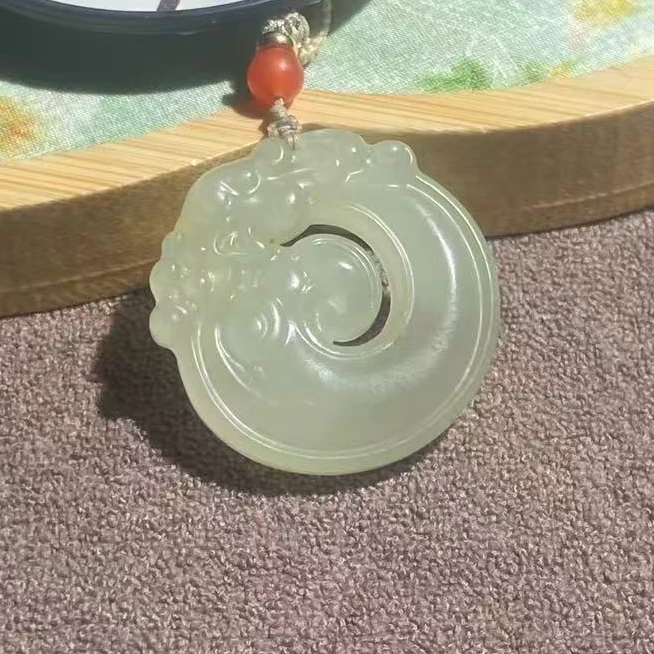 和田玉白玉挂件D066