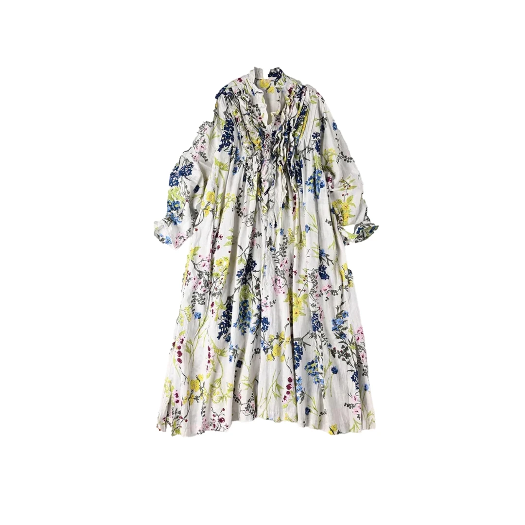 Khadi十二生花衬衫裙QINGWU020GW171