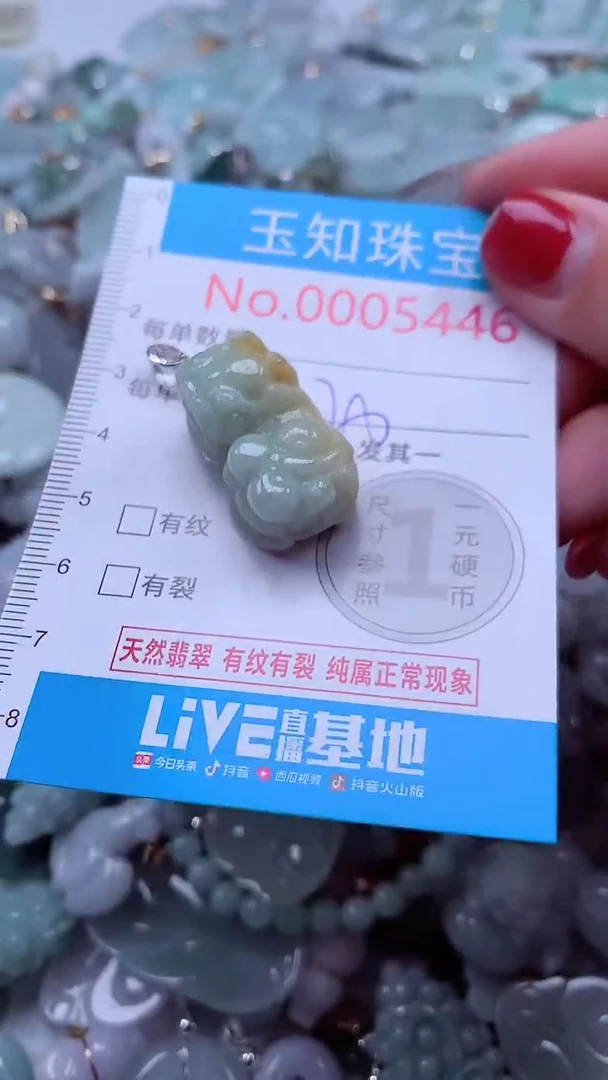 吊坠(不含链)未镶嵌翡翠5446