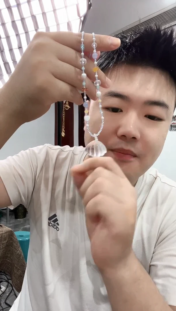 未镶嵌项链水晶白贝