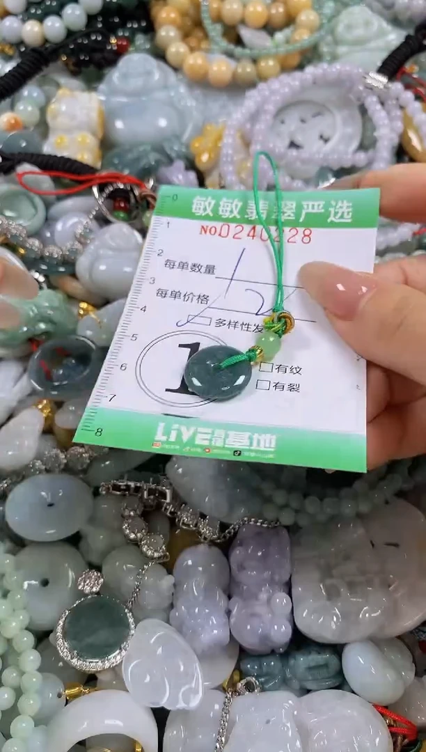 翡翠未镶嵌颈饰闪购0240228多样性发其一