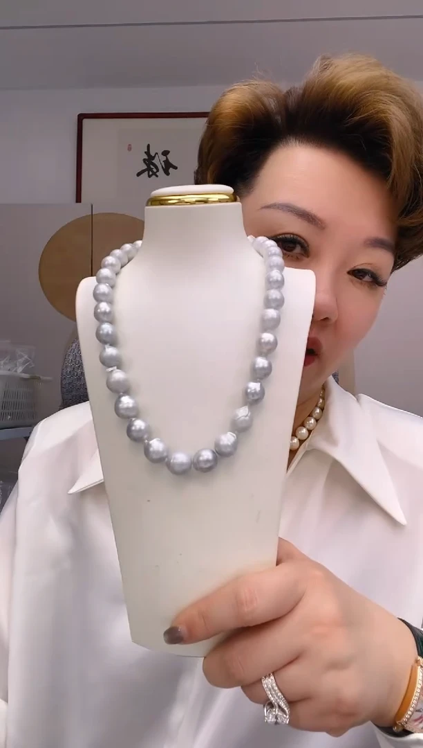 未镶嵌海水珍珠项链125 10-12mm