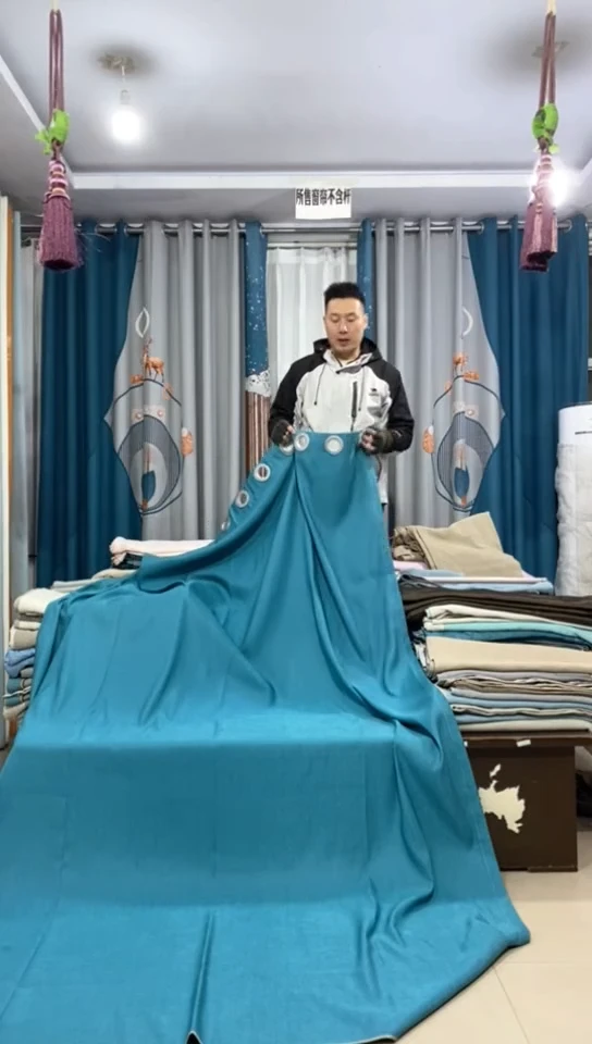 麻成品窗帘  1.8