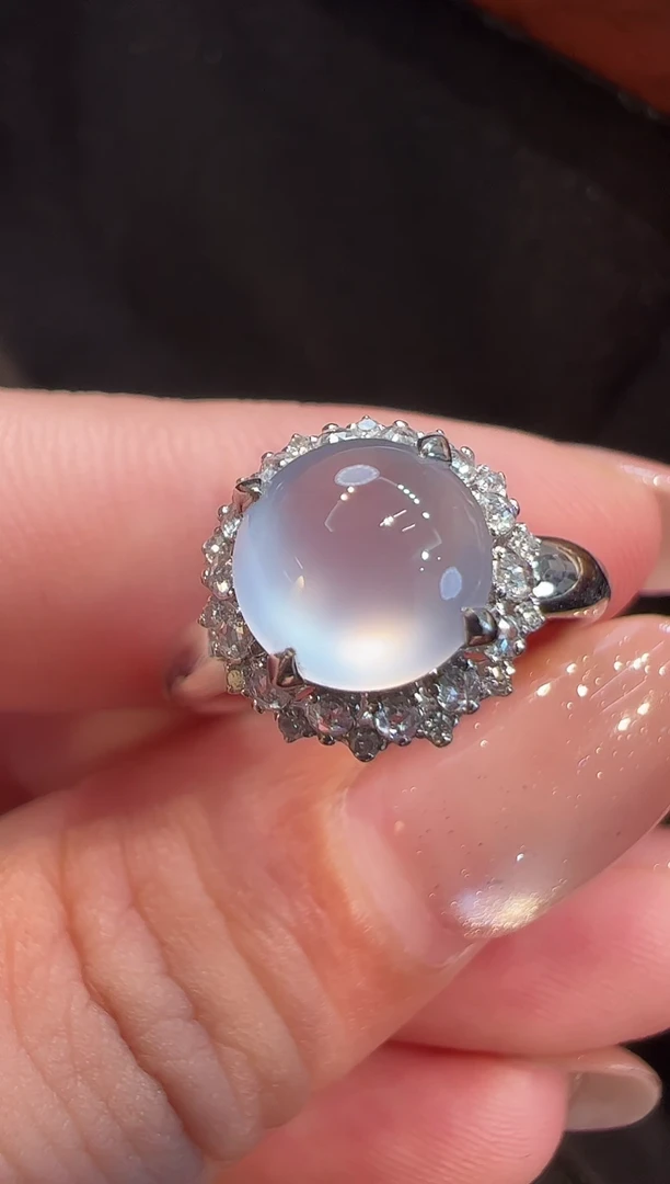 18K金镶嵌戒指翡翠AL6戒指