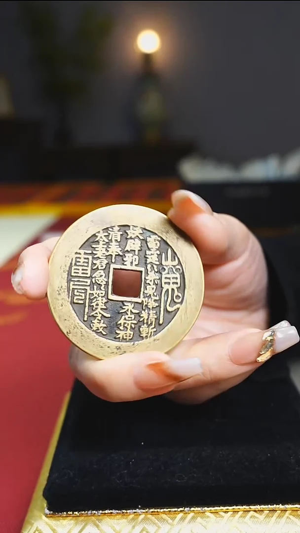 【闪购商品】铜铜老花钱收藏山花内方2407/5.1