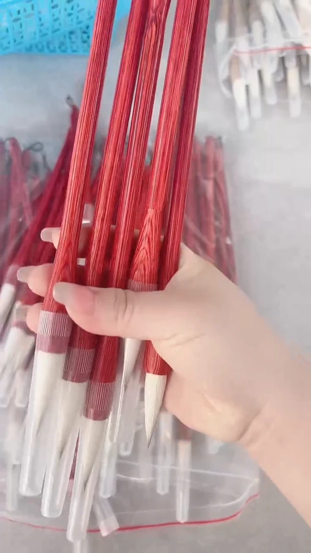 出锋4.2的红檀毛笔33.9元5支