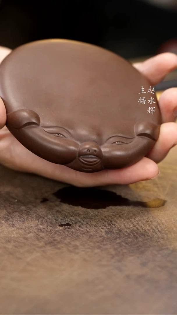 紫砂茶宠大扁猪，，