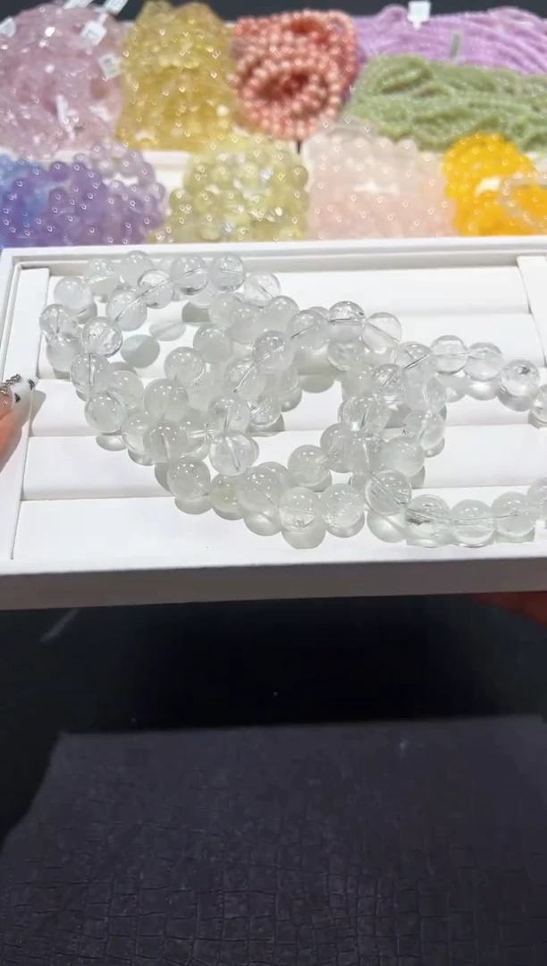 水晶手链未镶嵌88d多样性发其一【1条】默认微瑕14mm