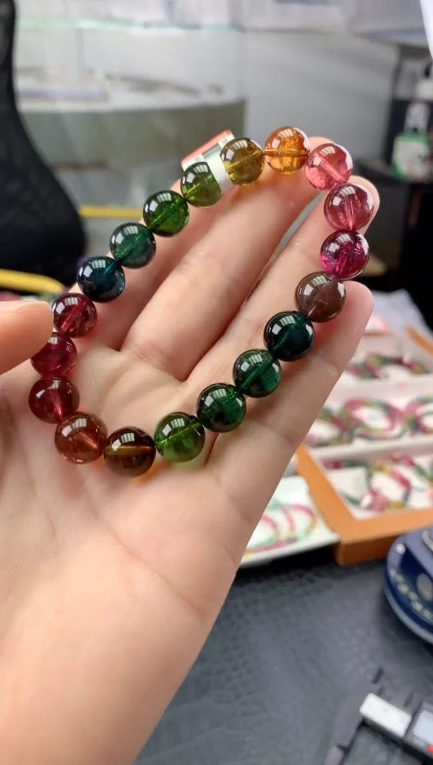 未镶嵌手串碧玺多样性发一条