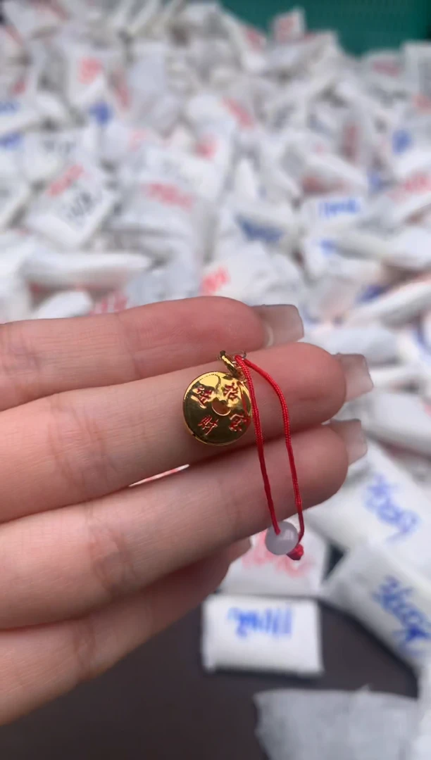 【闪购商品】翡翠挂件18K金镶嵌一