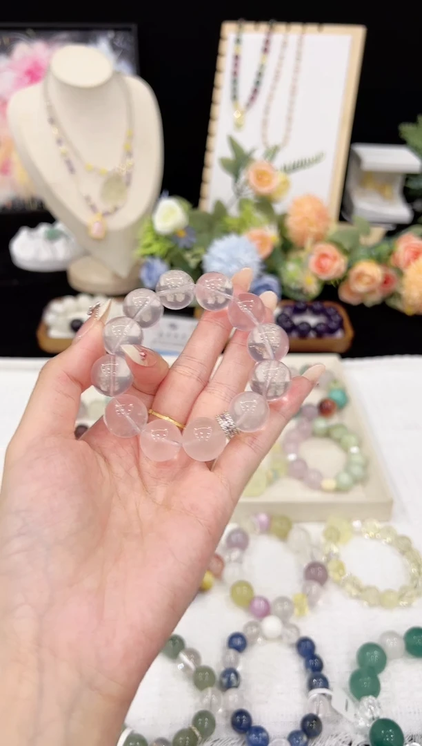 水晶手链未镶嵌天然水晶 多样性发货发其一 颜色微差