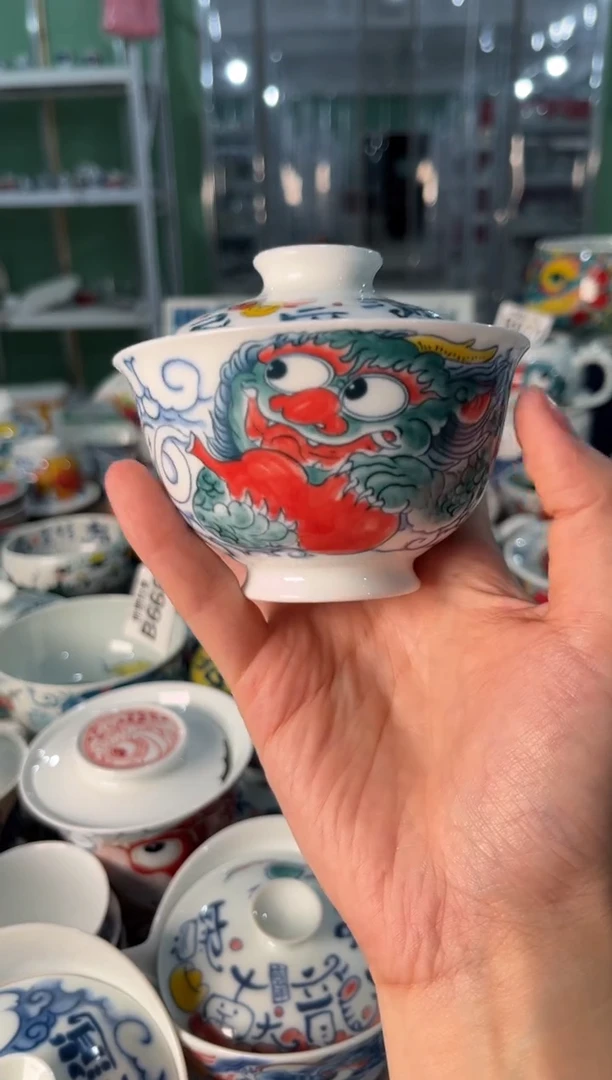 陶瓷昨明景德镇陶瓷：盖碗