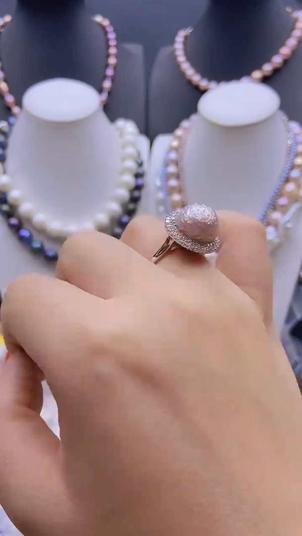 未镶嵌淡水珍珠原创设计2