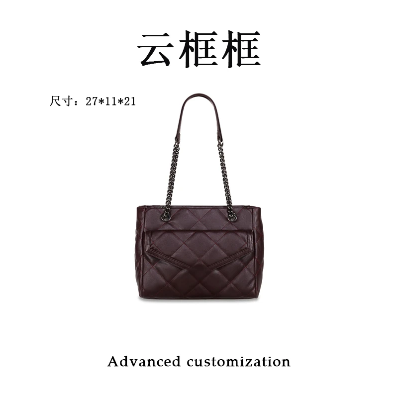 【云云甄选】GQ-1820-安可拉红-轻奢时尚女士新款单肩斜挎包
